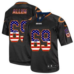 Cheap Jared Allen Bears Jersey From China #69 Black USA Flag