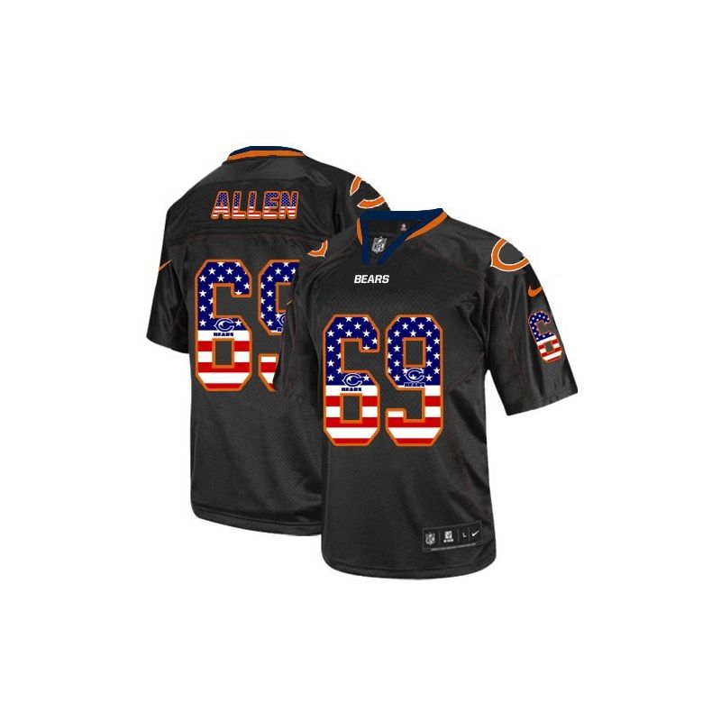 Cheap Jared Allen Bears Jersey From China #69 Black USA Flag Cheap Jared Allen Bears Jersey From China #69 Black USA Flag