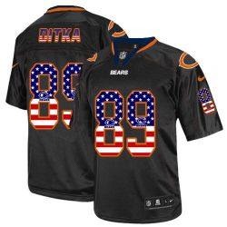 Cheap Mike Ditka Bears Jersey From China #89 Black USA Flag