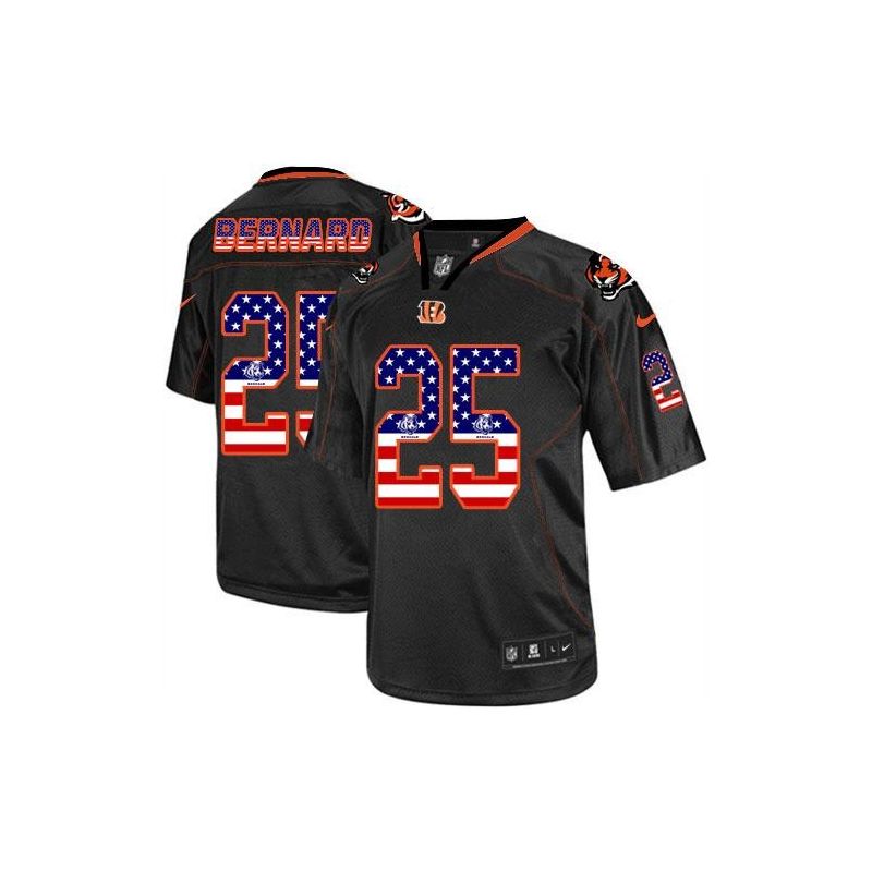 Cheap Giovani Bernard Bengals Jersey From China #25 Black USA Flag Cheap Giovani Bernard Bengals Jersey From China #25 Black USA Flag