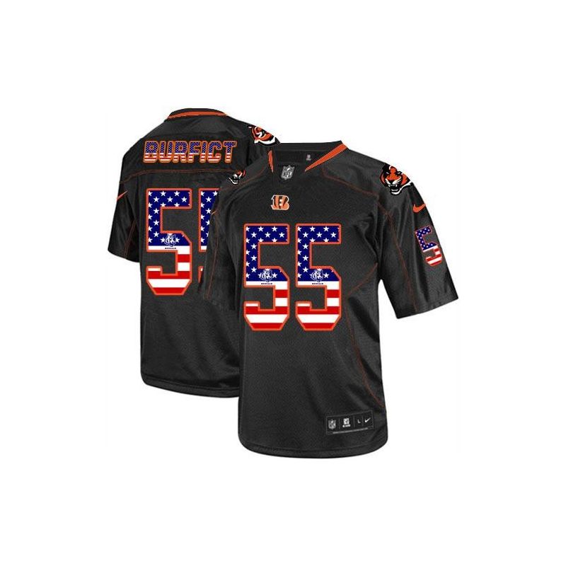 Cheap Vontaze Burfict Bengals Jersey From China #55 Black USA Flag Cheap Vontaze Burfict Bengals Jersey From China #55 Black USA Flag