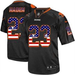 Cheap Joe Haden Browns Jersey From China #23 Black USA Flag
