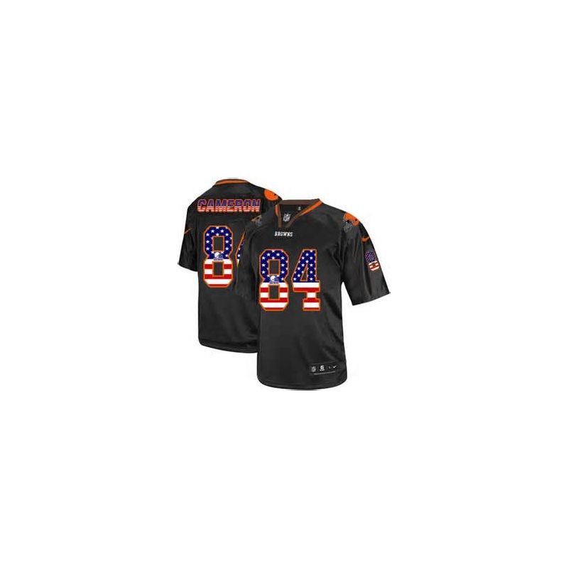 Cheap Jordan Cameron Browns Jersey From China #84 Black USA Flag Cheap Jordan Cameron Browns Jersey From China #84 Black USA Flag