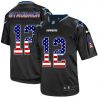Cheap Roger Staubach Cowboys Jersey From China #12 Black USA Flag