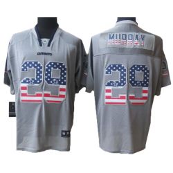 Cheap DeMarco Murray Cowboys Jersey From China #29 Grey USA Flag