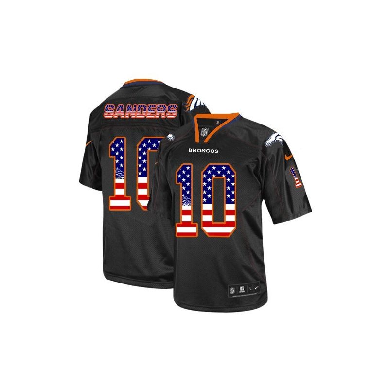 Cheap Emmanuel Sanders Broncos Jersey From China #10 Black USA Flag Cheap Emmanuel Sanders Broncos Jersey From China #10 Black USA Flag