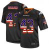 Cheap TJ Ward Broncos Jersey From China #43 Black USA Flag
