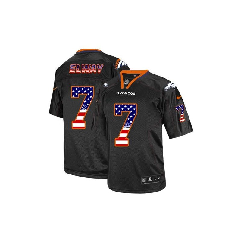 Cheap John Elway Broncos Jersey From China #7 Black USA Flag Cheap John Elway Broncos Jersey From China #7 Black USA Flag