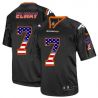 Cheap John Elway Broncos Jersey From China #7 Black USA Flag