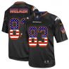 Cheap Wes Welker Broncos Jersey From China #83 Black USA Flag