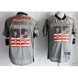 Cheap Wes Welker Broncos Jersey From China #83 Grey USA Flag