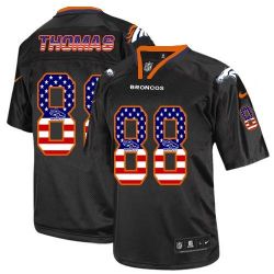 Cheap Demaryius Thomas Broncos Jersey From China #88 Black USA Flag
