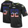 Cheap Clay Matthews Packers Jersey From China #52 Black USA Flag