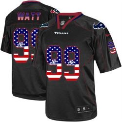 Cheap JJ Watt Texans Jersey From China #99 Black USA Flag