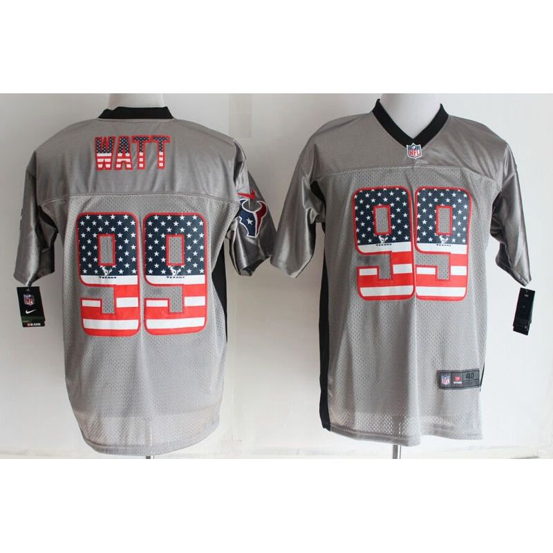 Cheap JJ Watt Texans Jersey From China #99 Grey USA Flag Cheap JJ Watt Texans Jersey From China #99 Grey USA Flag