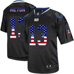 Cheap TY Hilton Colts Jersey From China #13 Black USA Flag