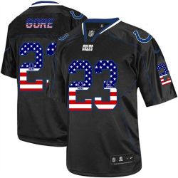 Cheap Frank Gore Colts Jersey From China #23 Black USA Flag