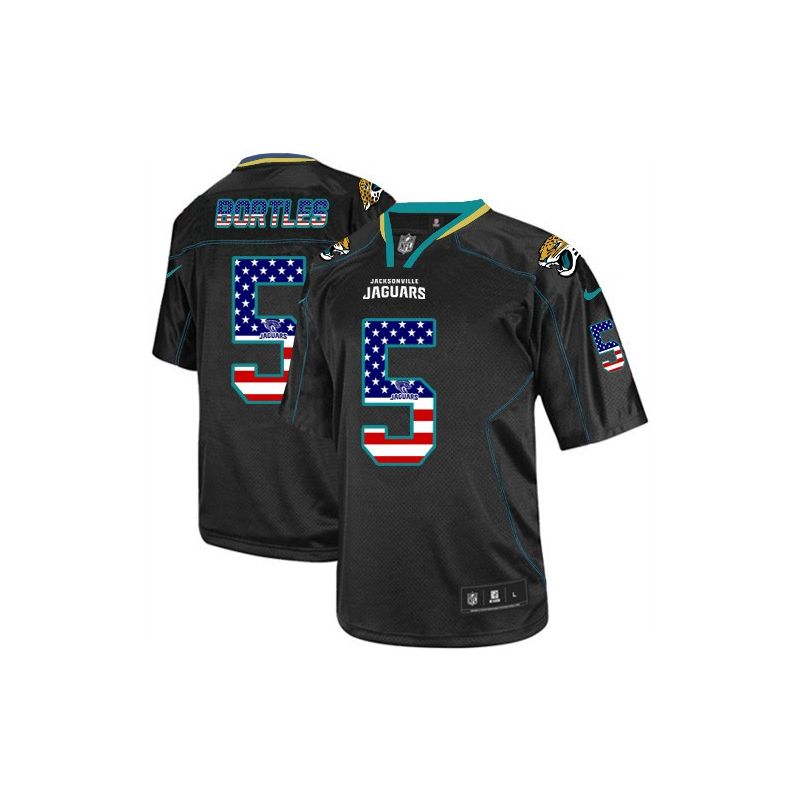 Cheap Blake Bortles Jaguars Jersey From China #5 Black USA Flag