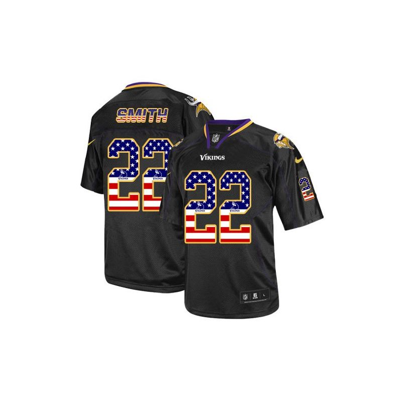 Cheap Harrison Smith Vikings Jersey From China #22 Black USA Flag Cheap Harrison Smith Vikings Jersey From China #22 Black USA Flag