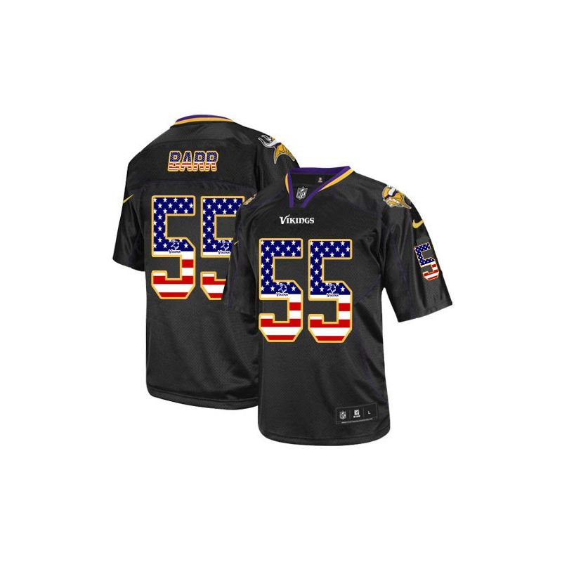 Cheap Anthony Barr Vikings Jersey From China #55 Black USA Flag Cheap Anthony Barr Vikings Jersey From China #55 Black USA Flag