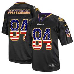 Cheap Cordarrelle Patterson Vikings Jersey From China #84 Black USA Flag
