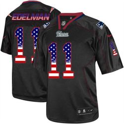 Cheap Julian Edelman Patriots Jersey From China #11 Black USA Flag