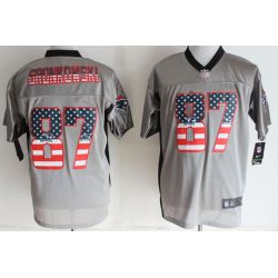 Cheap Rob Gronkowski Patriots Jersey From China #87 Grey USA Flag