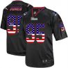 Cheap Chandler Jones Patriots Jersey From China #95 Black USA Flag