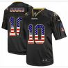 Cheap Brandin Cooks Saints Jersey From China #10 Black USA Flag