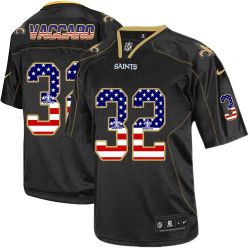 Cheap Kenny Vaccaro Saints Jersey From China #32 Black USA Flag