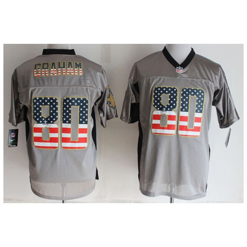 Cheap Jimmy Graham Saints Jersey From China #80 Grey USA Flag Cheap Jimmy Graham Saints Jersey From China #80 Grey USA Flag