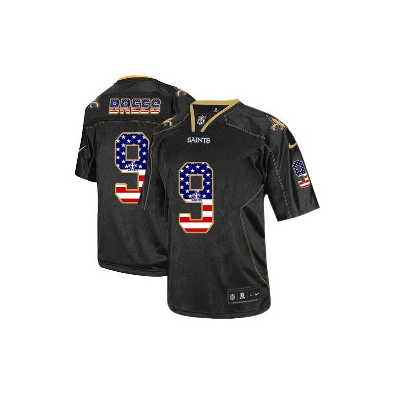 Cheap Drew Brees Saints Jersey From China #9 Black USA Flag Cheap Drew Brees Saints Jersey From China #9 Black USA Flag