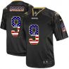 Cheap Drew Brees Saints Jersey From China #9 Black USA Flag