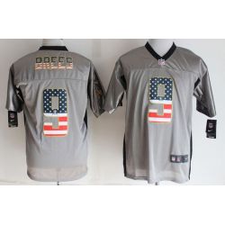 Cheap Drew Brees Saints Jersey From China #9 Grey USA Flag