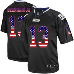 Cheap Odell Beckham JR Giants Jersey From China #13 Black USA Flag