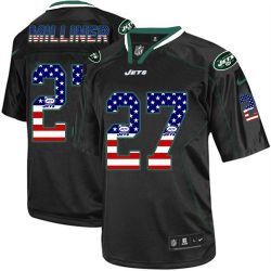 Cheap Dee Milliner Jets Jersey From China #27 Black USA Flag