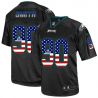 Cheap Marcus Smith Eagles Jersey From China #90 Black USA Flag