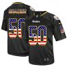 Cheap Ryan Shazier Steelers Jersey From China #50 Black USA Flag