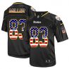 Cheap Heath Miller Steelers Jersey From China #83 Black USA Flag