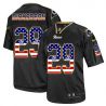 Cheap Eric Dickerson Rams Jersey From China #29 Black USA Flag