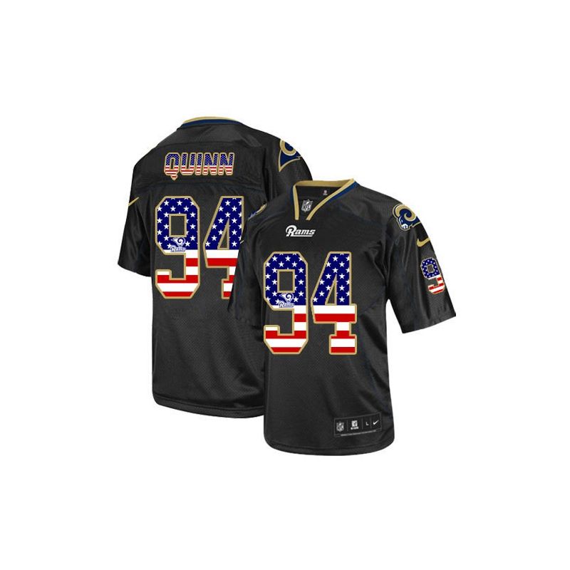 Cheap Robert Quinn Rams Jersey From China #94 Black USA Flag