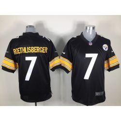 Cheap Ben Roethlisberger Steelers Jersey #7 Black From China Game