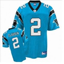 Cheap Jimmy Clausen Panthers Jersey #2 Blue From China