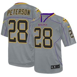 Cheap Adrian Peterson Vikings Jersey From China Lights Out #28