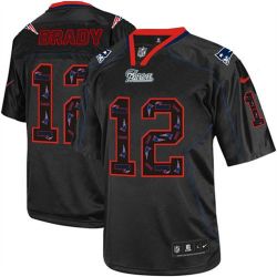 Cheap Tom Brady Patriots Jersey From China Lights Out #12