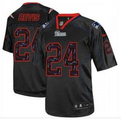 Cheap Darrelle Revis Patriots Jersey From China Lights Out #24