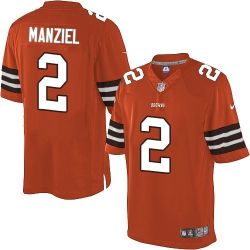Cheap Johnny Manziel Browns Jersey From China Orange Limited #2