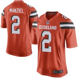 Cheap Johnny Manziel Browns Jersey From China Orange 2015 new Limited #2