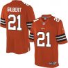 Cheap Justin Gilbert Browns Jersey From China Orange Limited #21