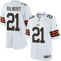 Cheap Justin Gilbert Browns Jersey From China White Limited #21